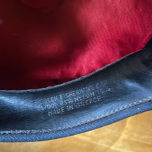 Fisherman Hat, Vintage Greek Cap, Merchant Fleet Sailor Hat, Wool Hat 1970s - Picture 6 of 8